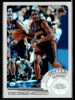 L30.462 - 2002-03 Topps refractores cromados borde blanco #47 Gilbert Arenas/249 Foto 1 de 2