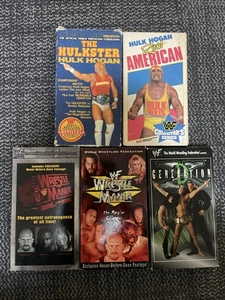 Wrestling VHS Lot. Hulk Hogan. The Rock. Stone Cold. Mike Tyson. Wrestle Mania. - Picture 1 of 1