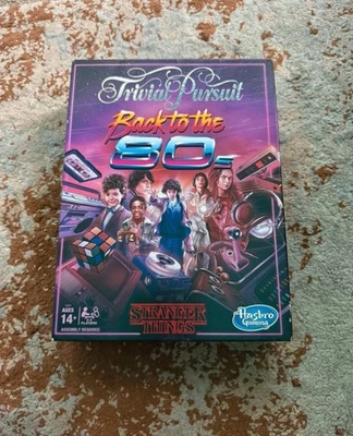 Trivial Pursuit Stranger Things Board Game Back to the 80s Edition Complete - Image 1 of 3