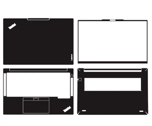 Autocollant protection peau pour ordinateur portable ThinkPad E14 gen7 2025 - Photo 1/31