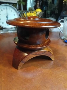 Vintage Japanese Wooden Lantern Toro Tourou Garden Wood Ornament Okimono. da - Picture 1 of 22