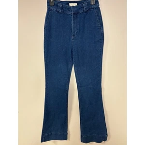 Jeans donna denim gamba larga vita alta collezione Bagatelle lavaggio scuro - Foto 1 di 7