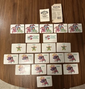 Vintage Cabbage Patch Kids Card Game 1984 Incomplete Set 3 Games in 1 - Picture 1 of 14