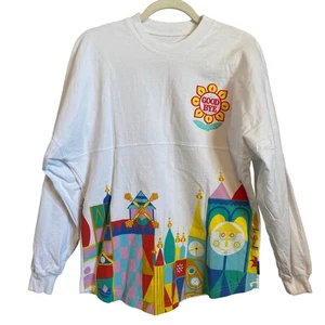 Camiseta Walt Disney World Spirit Blanca Manga Larga It's a Small World Top Talla XS - Imagen 1 de 7