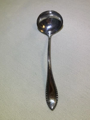 Moeda extra vintage prata prato concha colher creme servidor sopa - Imagem 1 de 4