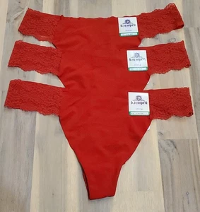B.tempt D by Wacoal Mujer S B Tanga Desnudo Bragas Rojo Grande #109 - Imagen 1 de 5