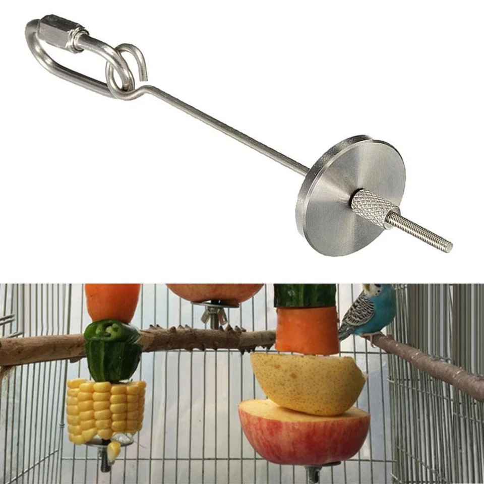 Garden Bird Food Holder Fruit Vegetable Holder Hanging Toys Food Feeder Treating - Image 1 of 1