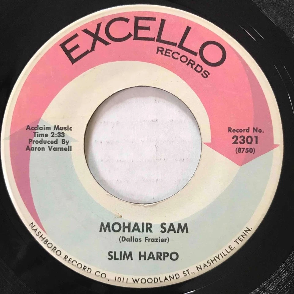 SLIM HARPO Mohair Sam / I Just Can't Leave You EXCELLO Blues - Image 1 of 1