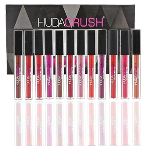 Huda Sh.Huda Hudacrush Belleza Acabado Mate, Juego Combo de Labiales para Mujer - 12 Piezas - Imagen 1 de 8