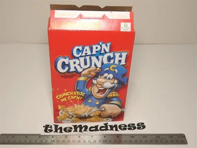 Cap'n Crunch 5.5 oz Empty Cereal Box Quaker Oats Copyright 2010 Crunch-O-Thon! - Изображение 1 из 2