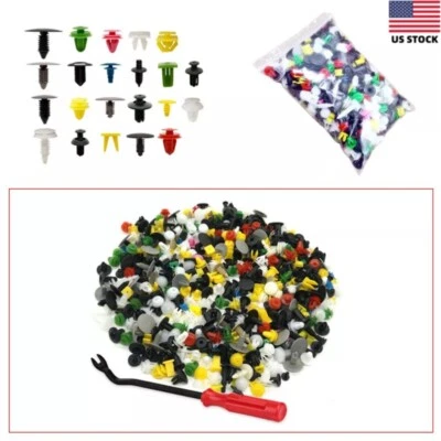 500件装汽车紧固件门板防撞挡泥板衬里夹带移除工具零件 — 第 1/4 张图片