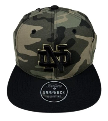 Zephyr NCAA Notre Dame Fighting Irish "Commander" Flat Bill SnapBack Hat NWT - Image 1 of 4