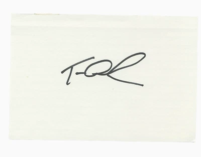 TOM LEHMAN Signed 4x6 Index Card Golf Autographed PGA Open Championship POY - Image 1 of 3