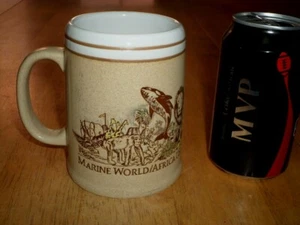 MARINE WORLD / AFRICA USA - WILDLIFE PARK, JUMBO, Ceramic BEER Mug/ Cup, #1970's - Picture 1 of 10