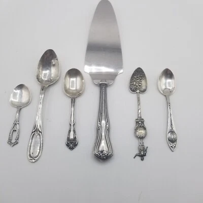 Lote de cucharas de plata esterlina pieza para servir recuerdo Alvin Chateau Rose 6 piezas Foto 1 de 4