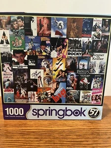 Springbok Going to the Movies 1000 Piece Jigsaw Puzzle 70's & 80's - Picture 1 of 7