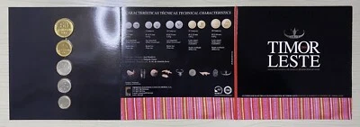 East Timor 2004 5 Coins Uncirculated Set Second Year Issue Bank Mint Set - Image 1 of 3