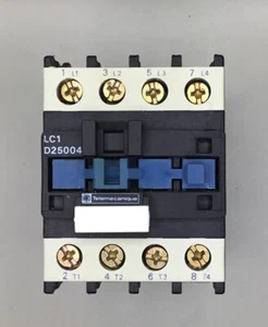 Telemecanique LC1D25004F7 Contactor 40Amp 4-Pole 575VAC 110VAC Coil 4NO - Picture 1 of 4