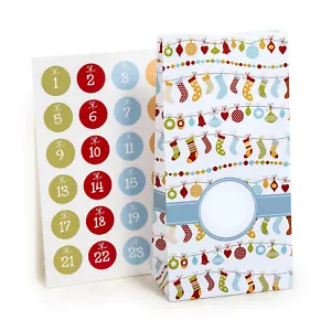 pajoma Adventskalender Nicholas | 1 x 24 Tüten | individuell zum Befüllen - Bild 1 von 7