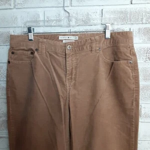 Tommy Hilfiger sz 14 Low Rise Boot Cut Corduroy Pants Camel Classic - Picture 1 of 10