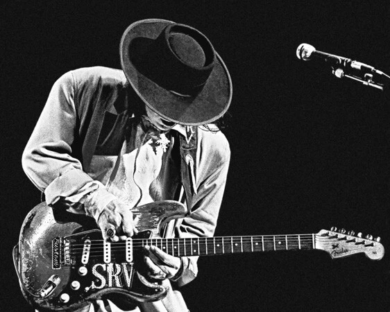 Rock Guitarist Singer STEVIE RAY VAUGHAN Glossy 8x10 Photo Music Print Poster - Image 1 of 1