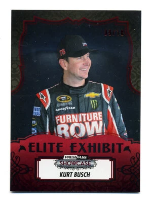 2013 Press Pass Showcase Red #30 Kurt Busch Elite Exhibit /10 - Image 1 of 2