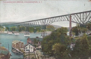 Poughkeepsie, NEW YORK - Poughkeepsie Bridge - Hudson River - 1907 - Picture 1 of 2