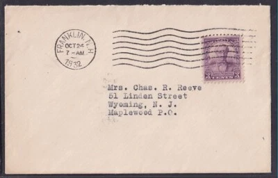 US #725 DANIEL WEBSTER FIRST DAY COVER 1932 - Image 1 of 2