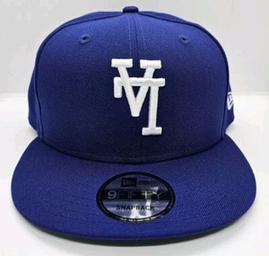 NEW ERA 9FIFTY SNAPBACK HAT. MLB. LOS ANGELES DODGERS. ROYAL BLUE. - Picture 1 of 8