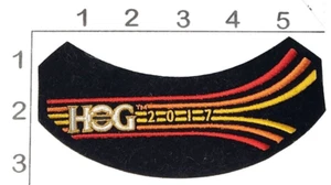 2017 Harley Davidson Owner's Group Patch 5" Iron On Black Rocker Arm Motorcycle - Picture 1 of 1