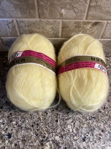 Unger Fluffy 100% Acrylic Yarn Two Skeins Yellow NEW - Picture 1 of 6