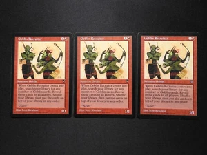 3x Goblin Recruiter LP [Visionen] Mtg Magic Free Tracking! - Bild 1 von 3