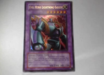 Yugioh BÖSER HELD LIGHTNING GOLEM , glas-en039 Ultra Rare englisch Near Mint  - Bild 1 von 3