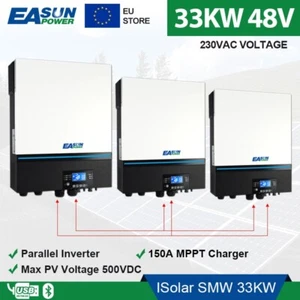 33kW 3-Phasen Hybrid Solar Wechselrichter 48V 2 MPPT 150A Laderegler Off Grid - Bild 1 von 7