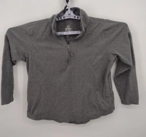 Made For Life Sweater Womens Medium Gray Fleece 1/4 Zip Pullover Sweatshirt Size - Picture 1 of 24