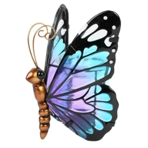 Beautiful Teal Purple Tealight Butterfly Night Light Lamp - Picture 1 of 4