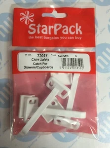 Child Proof Safty Catch For Drawers & Cupboards NEW Pack QTY: 3 No: 72017 - Picture 1 of 2