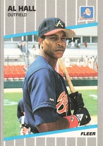 1989 Fleer #593 Al Hall Atlanta Braves - Picture 1 of 2