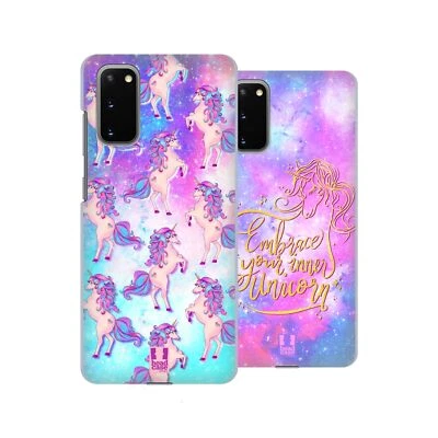 FUNDA TRASERA RÍGIDA HEAD CASE DESIGNS UNICORNIOS Y GALAXIA PARA TELÉFONOS SAMSUNG 1 Foto 1 de 4