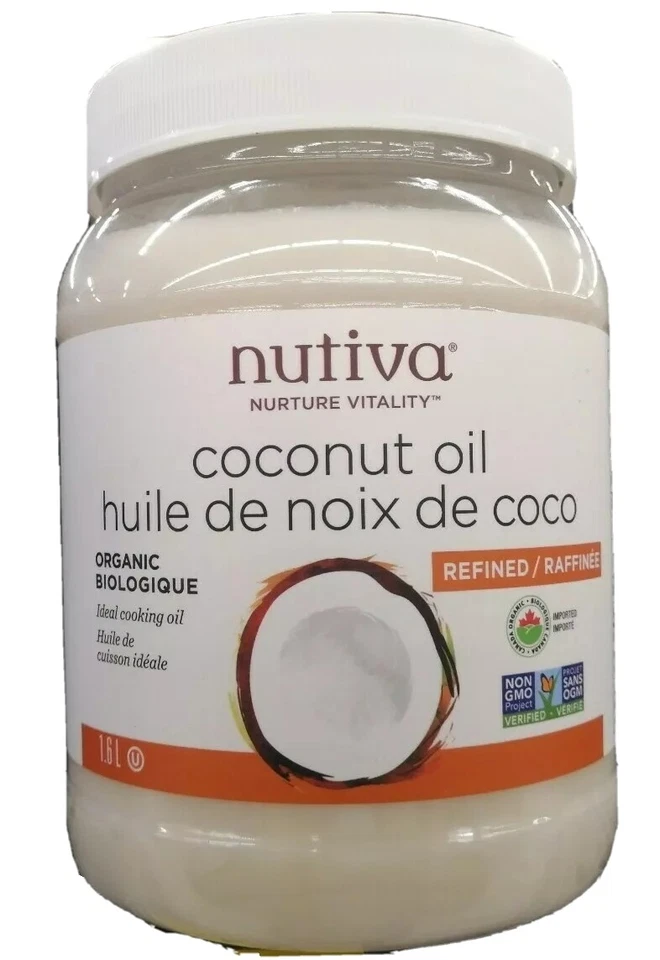 nutiva Organic Coconut Oil, Refined, Expeller-Pressed, NON-GMO (1.6 L) - Image 1 of 4