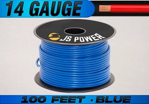Calibre 14 GA - AZUL - 100 pies carrete cable primario cable remoto para CCA doméstico automático - Imagen 1 de 7