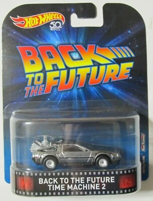 HOT WHEELS 2018 RETRO ENTERTAINMENT BACK TO THE FUTURE TIME MACHINE 2 - Image 1 of 3