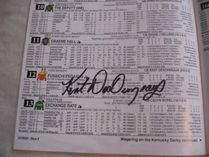 2000 Kentucky Derby Program - Autographed by winning jockey Kent Desormeaux - Picture 1 of 3