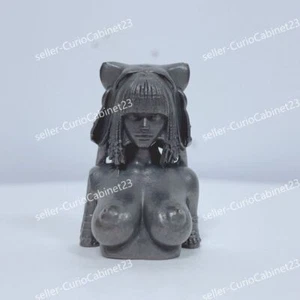 Small Egyptian Queen Bust Anime Girl Statue Female Body Art Ornaments Hand Grip - Picture 1 of 10