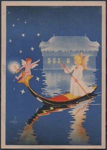 BADEN WIEHNACHTMARKT 1947 ADVERTISING POSTCARD - Picture 1 of 2