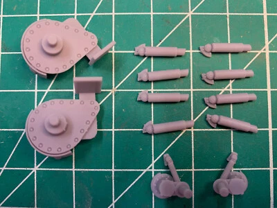 Tamiya 1/35 M2 Bradley Corrected Hull Mounts and shocks - Image 1 of 4