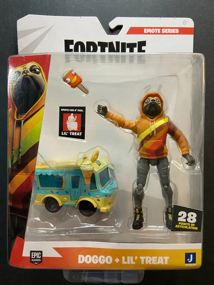 Fortnite Emote Series Doggo & Lil' Treat Action Figure Jazwares 2022