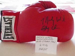 MICKY WARD-DICKY EKLUND -BOXERS  AUTHENTIC AUTOGRAPHED EVERLAST GLOVE 6-11-16 - Picture 1 of 2