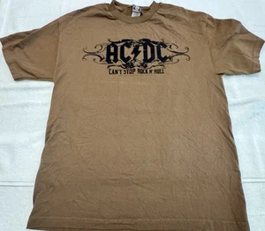 Rockware AC/DC T-Shirt 2007 "Can't Stop Rock N' Roll" Cotton Large - Picture 1 of 7
