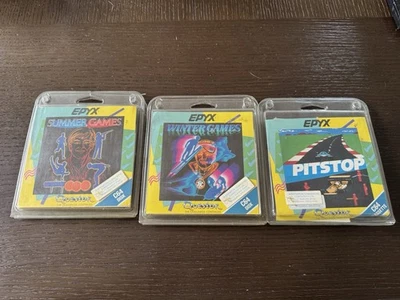 Summer Games, Winter Games, Pitstop I - Epyx - Questor - C64 - Image 1 of 3